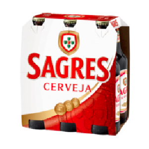 Cerveja Sagres Pack6 33cL