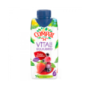 Compal Vital Frutos Vermelhos 330mL