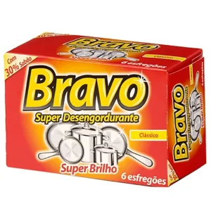 Esfregão Bravo Desengordurante 6un.