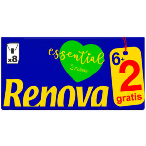 Lenços Renova Essential 6+2
