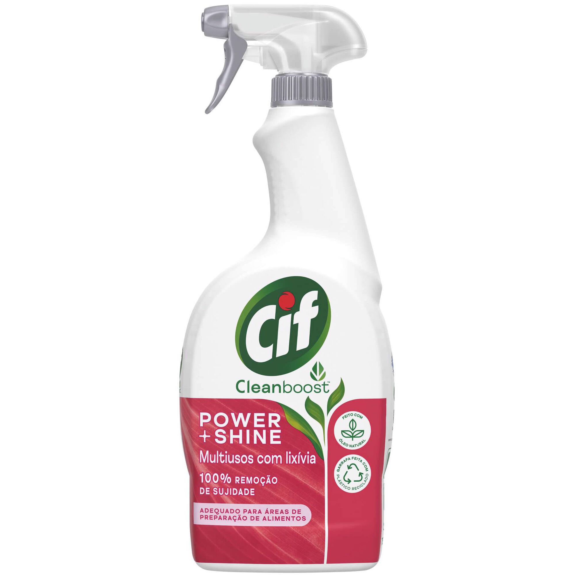 Spray com Líxivia Power & Shine 750ml Cif Spray com Líxivia Power & Shine 750ml Cif