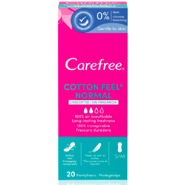 Pensos Higiénicos Carefree Cotton S/M 20un. Pensos Higiénicos Carefree Cotton S/M 20un.