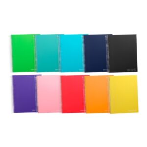 Caderno Espiral Quadriculado Várias Cores A4 Liderpapel