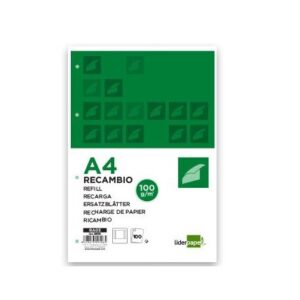 Recarga Papel Quadriculado A4 100 Folhas Liderpapel