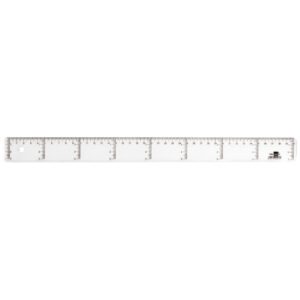 Régua Plástico Cristal Transparente LiderPapel - vários tamanhos