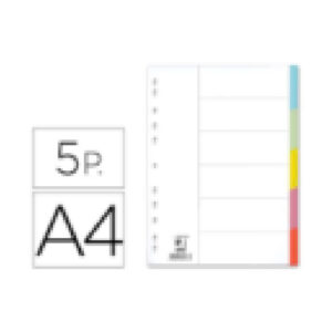 Separador de cartolina A4 5 unidades Q-Connect