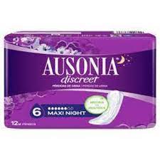Pensos Higiénicos Incontinência Maxi Night Ausonia Discreet 12un