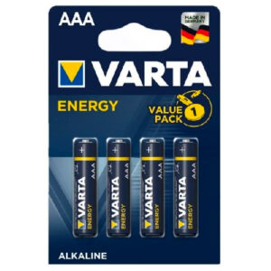 Pilhas Alcalinas AAA 4un Varta