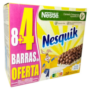 Barras de Cereais Nesquik (8+4) 300g Nestlé