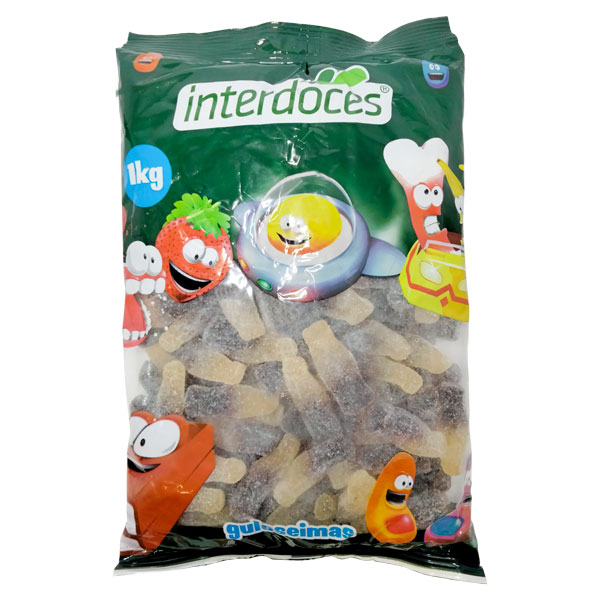 Gomas Garrafas Cola Interdoces 1kg