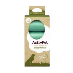 Recarga Sacos Higiénicos Biodegradáveis 4x20sacos ActivPet