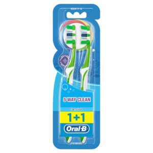 Escova de Dentes 5 Way Clean Média Oral B 2un até ti