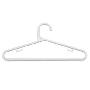 Cabide Branco de Plástico 5un