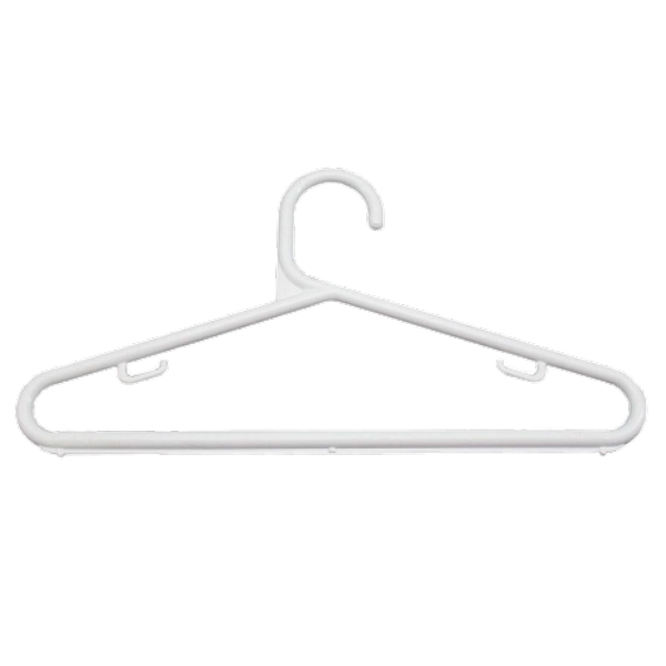 Cabide Branco de Plástico 5un