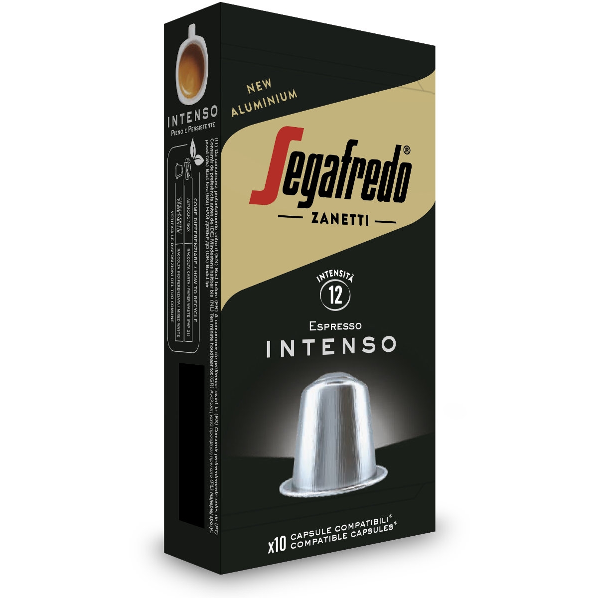 Cápsulas de Café Alumínio Nespresso Intenso Segafredo 10 Cápsulas | Até Ti