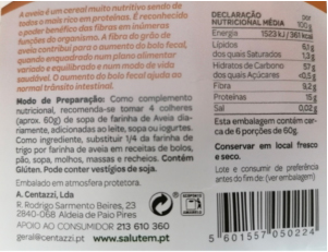 Farinha Aveia 400g Salutem