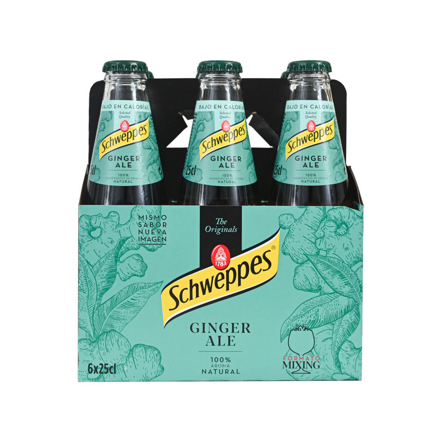 Refrigerante Ginger Ale Pack 6 x 25cl Schweppes