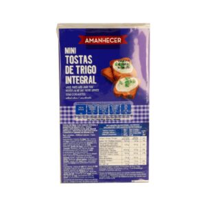 Mini Tostas de Trigo Integral Amanhecer 120g