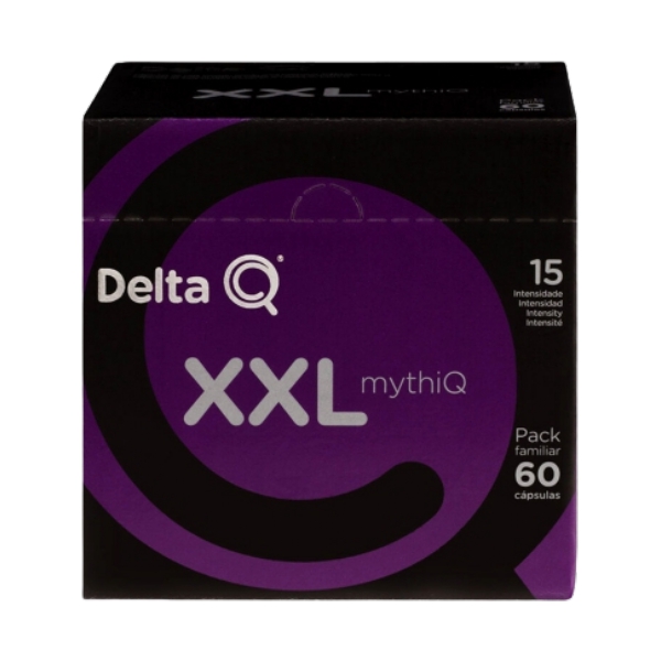 Cápsulas de Café Delta Q Mythiq XXL 60 cápsulas Até ti onde estiveres
