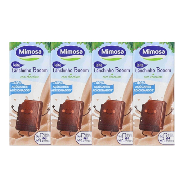 Leite com Chocolate Lanchinho Bom Mimosa 4x200ml