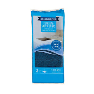 Esfregão Fibra Azul Salva Unhas 3un Amanhecer