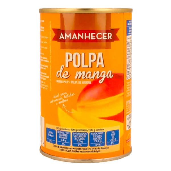 Polpa de Manga 450g Amanhecer Polpa de Manga 450g Amanhecer
