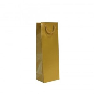 Saco Dourado para Garrafa com Laço até ti