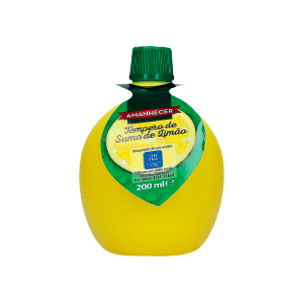 Tempero de Sumo de Limão 200ml Amanhecer Tempero de Sumo de Limão 200ml Amanhecer