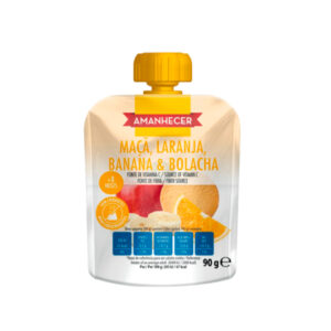 Bolsa de Fruta Maçã, Laranja, Banana e Bolacha 90g Amanhecer