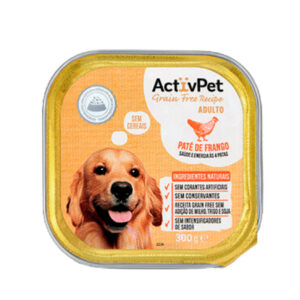 Comida Húmida para Cão Paté de Frango 300g ActivPet