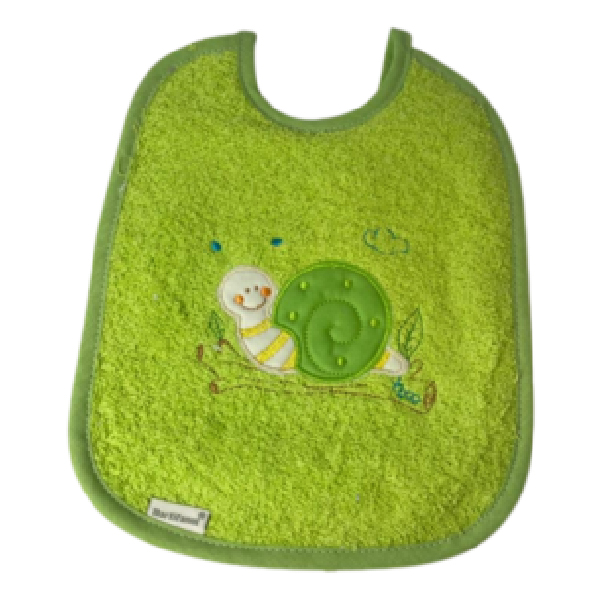 Babete com Desenhos Bordados - Verde