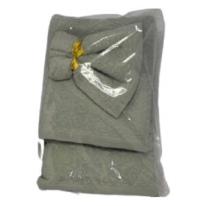 Conjunto de Toalhas de Banho Cinza