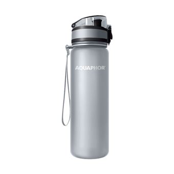 Garrafa com Filtro City 0,5L Aquaphor - Cinza