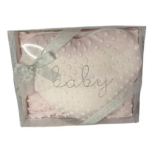 Manta com Almofada para Bebé Rosa