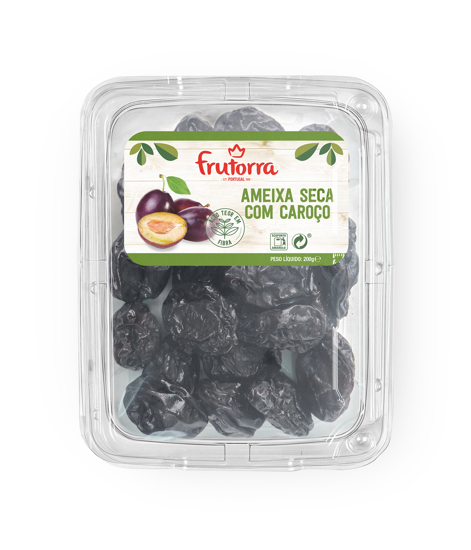 Ameixa Seca com Caroço 200g Frutorra