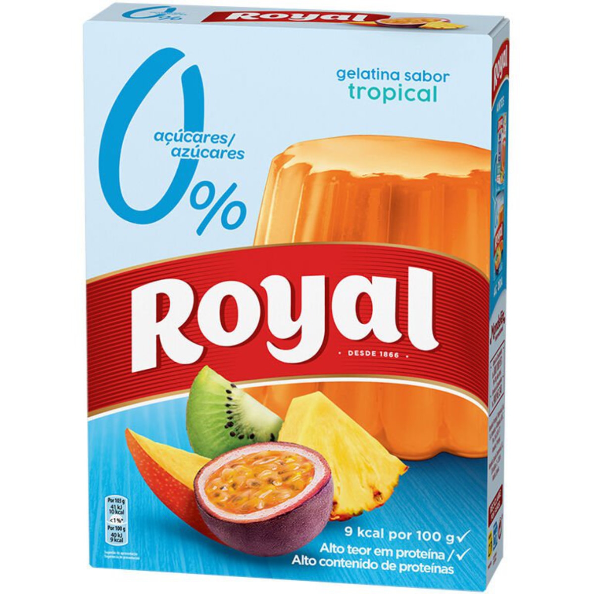 Gelatina Tropical 0% Açúcares 31g Royal Gelatina Tropical 0% Açúcares 31g Royal