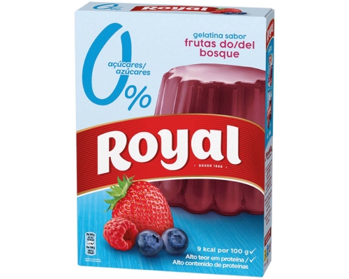Gelatina de Frutos do Bosque 0% Açúcares 31g Royal Gelatina de Frutos do Bosque 0% Açúcares 31g Royal