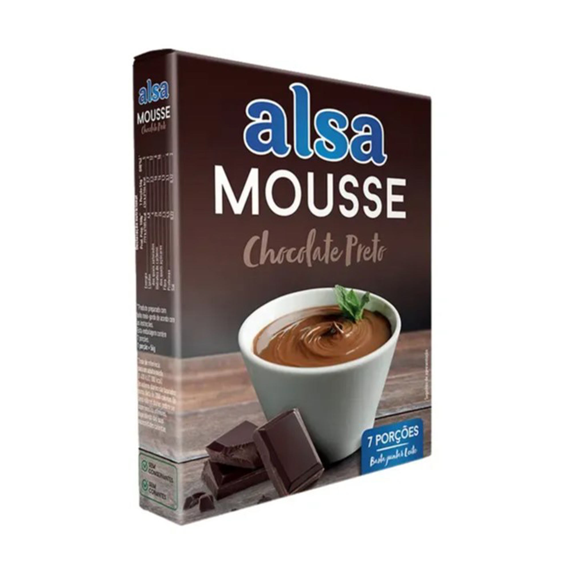 Mousse de Chocolate Preto 125g Alsa Mousse de Chocolate Preto 125g Alsa