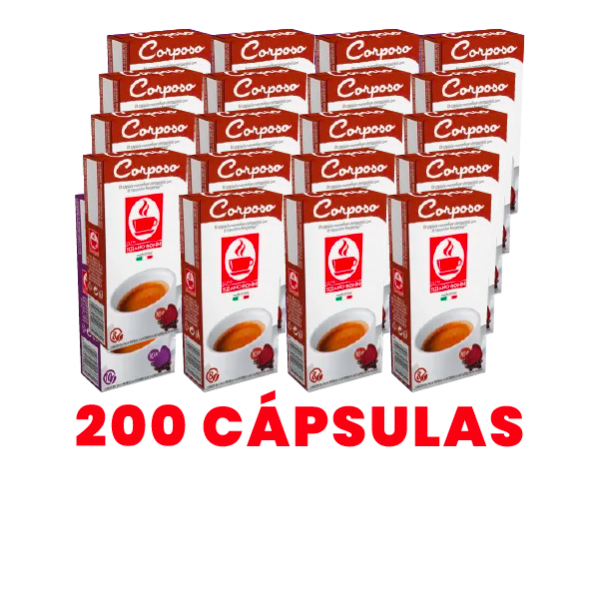 Café Corposo Nespresso 200 Cápsulas (20×10 Cápsulas) Bonini Café Corposo Nespresso 200 Cápsulas (20×10 Cápsulas) Bonini