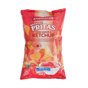 Batata Frita Ondulada de Ketchup 170g Amanhecer