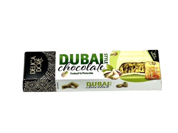 Chocolate Branco Dubai 70g Delica Dore Chocolate Branco Dubai 70g Delica Dore